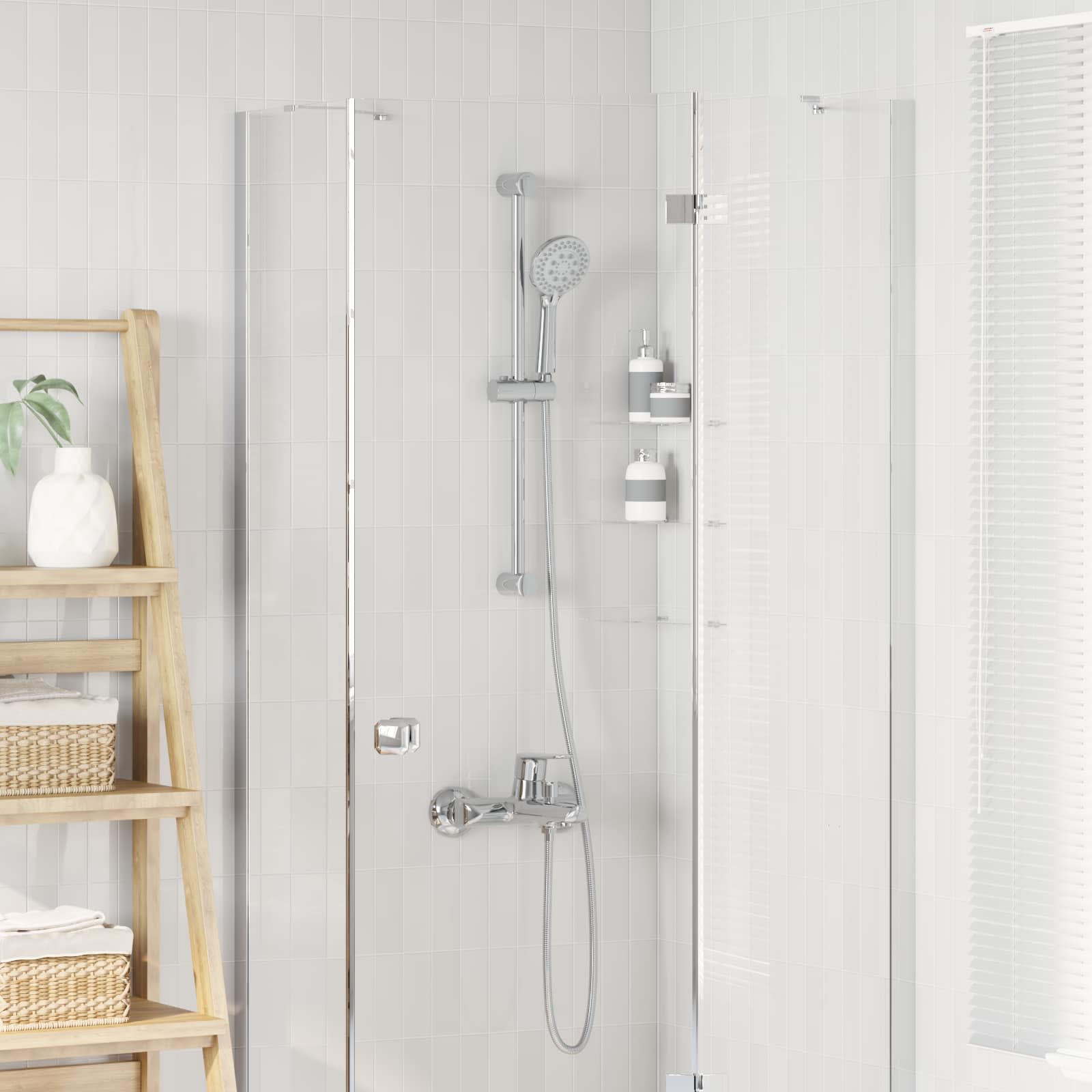 Douchesysteem set Chroom 71 cm Roestvrij staal