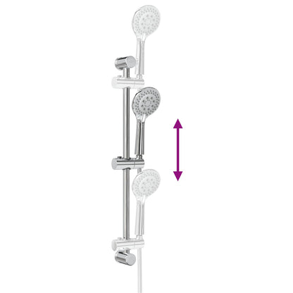 Douchesysteem set Chroom 71 cm Roestvrij staal