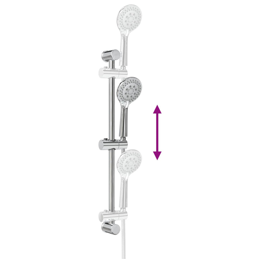 Douchesysteem set Chroom 71 cm Roestvrij staal