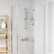 Douchesysteem 70 cm chroom roestvrij staal wandmontage