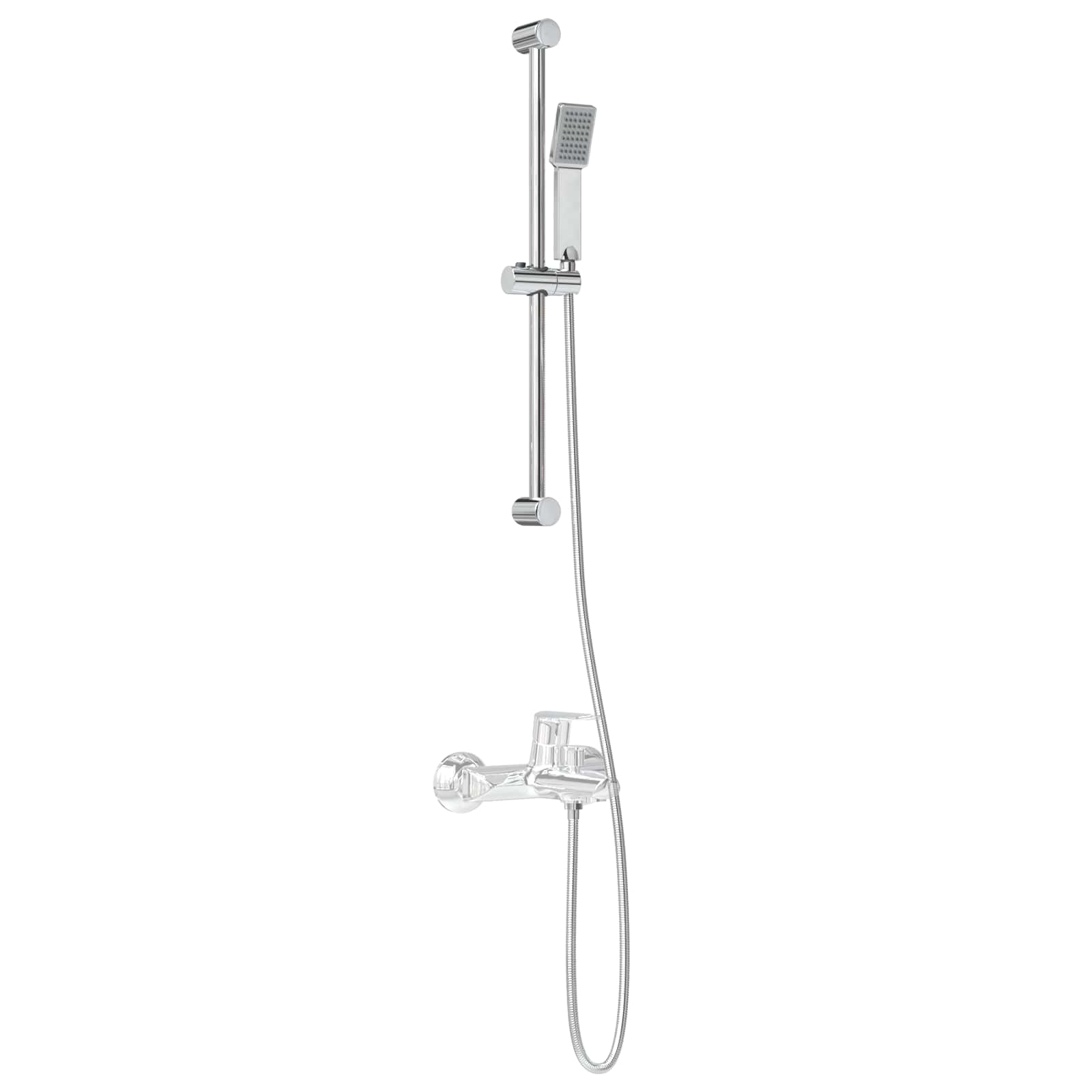 Douchesysteem set Chroom 70 cm Roestvrij staal