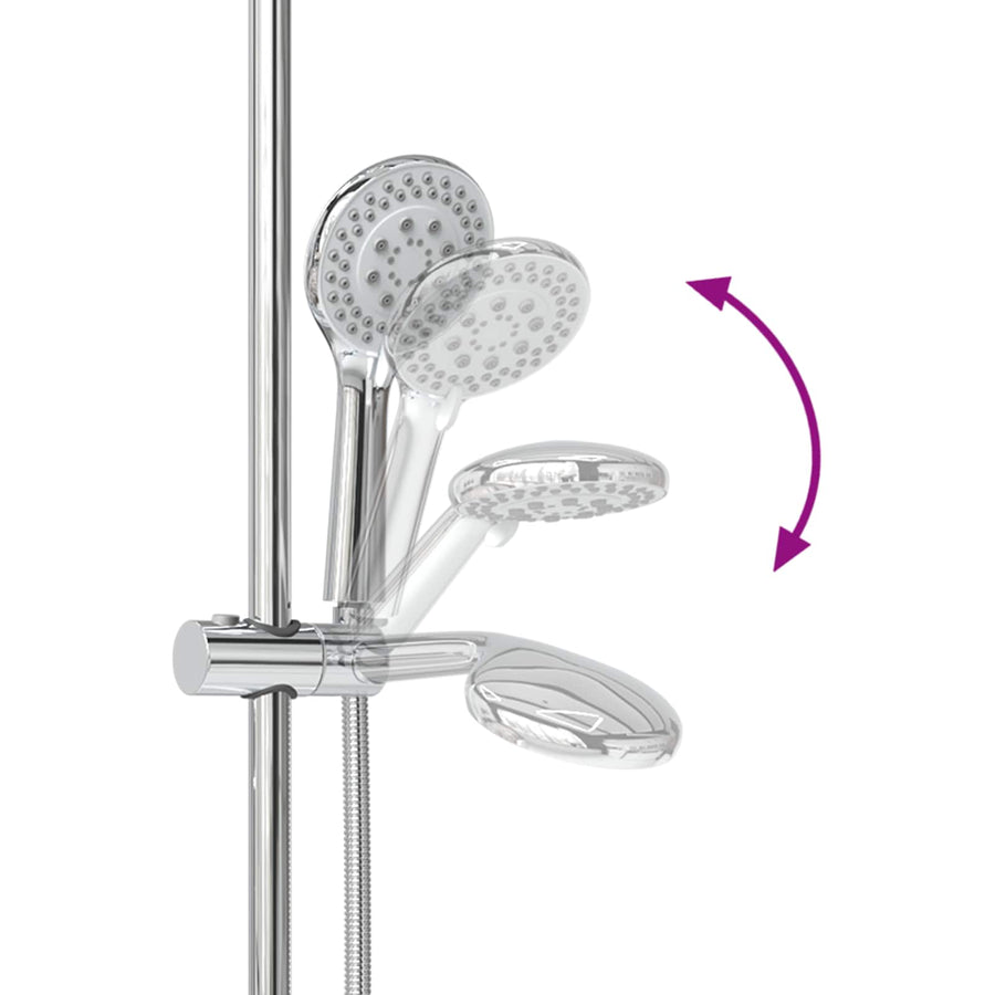 Douchesysteem set Chroom 101 cm Roestvrij staal