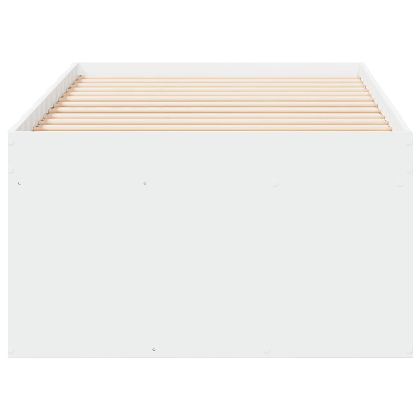 Bedframe met opslag met lade Wit 80 x 200 cm Bewerkt hout