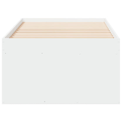 Bedframe met opslag met lade Wit 80 x 200 cm Bewerkt hout