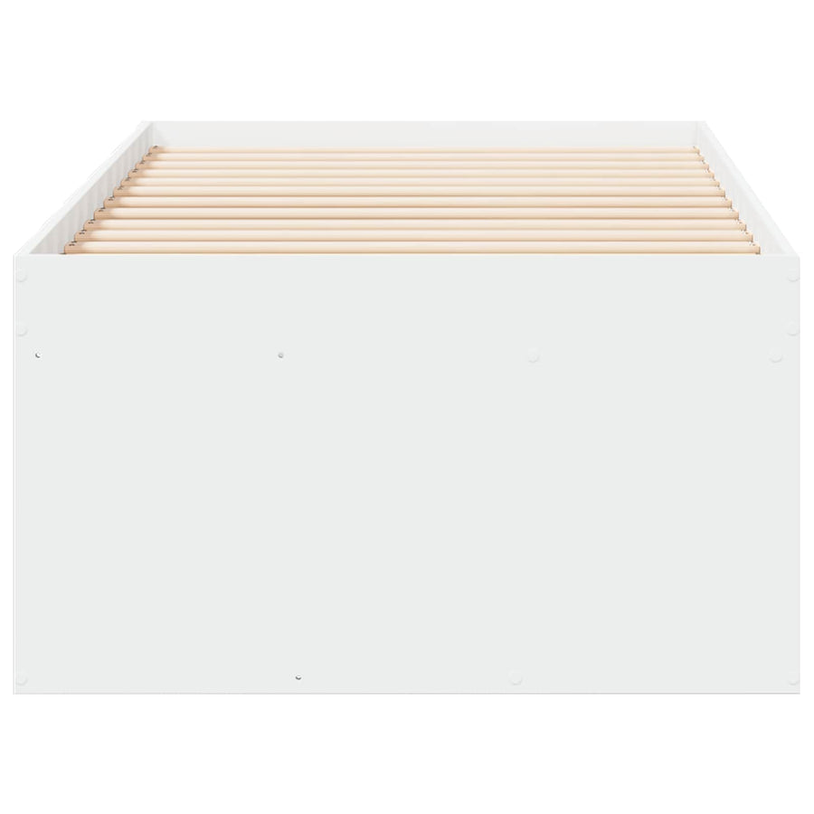Bedframe met opslag met lade Wit 80 x 200 cm Bewerkt hout