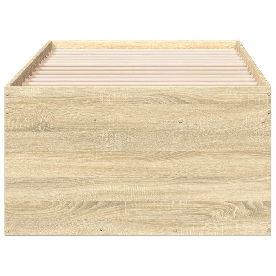 Bedframe met opslag Sonoma Eiken 80 x 200 cm Bewerkt hout