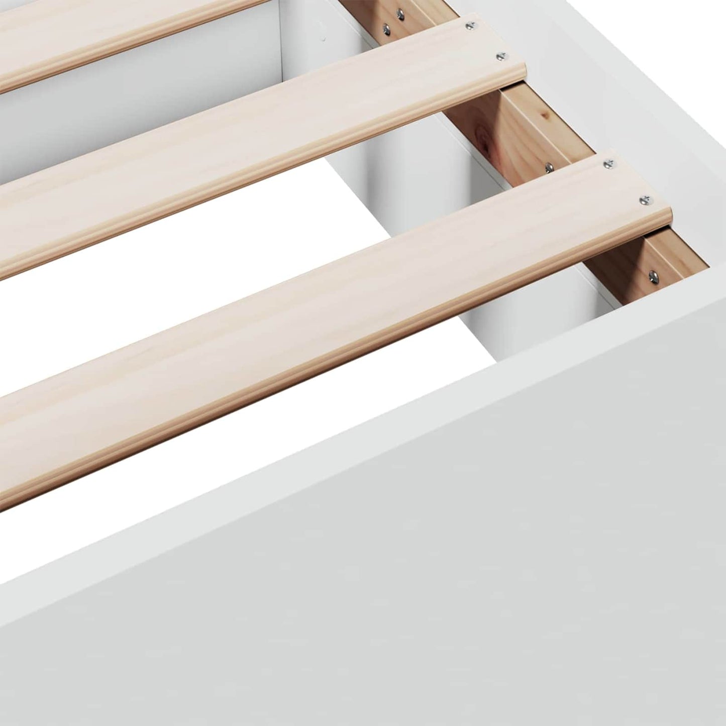 Bedframe met opslag met lade Wit 80 x 200 cm Bewerkt hout