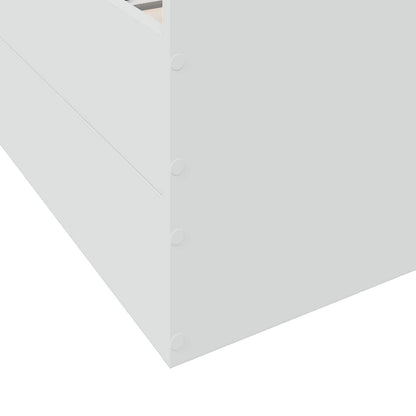 Bedframe met opslag met lade Wit 80 x 200 cm Bewerkt hout
