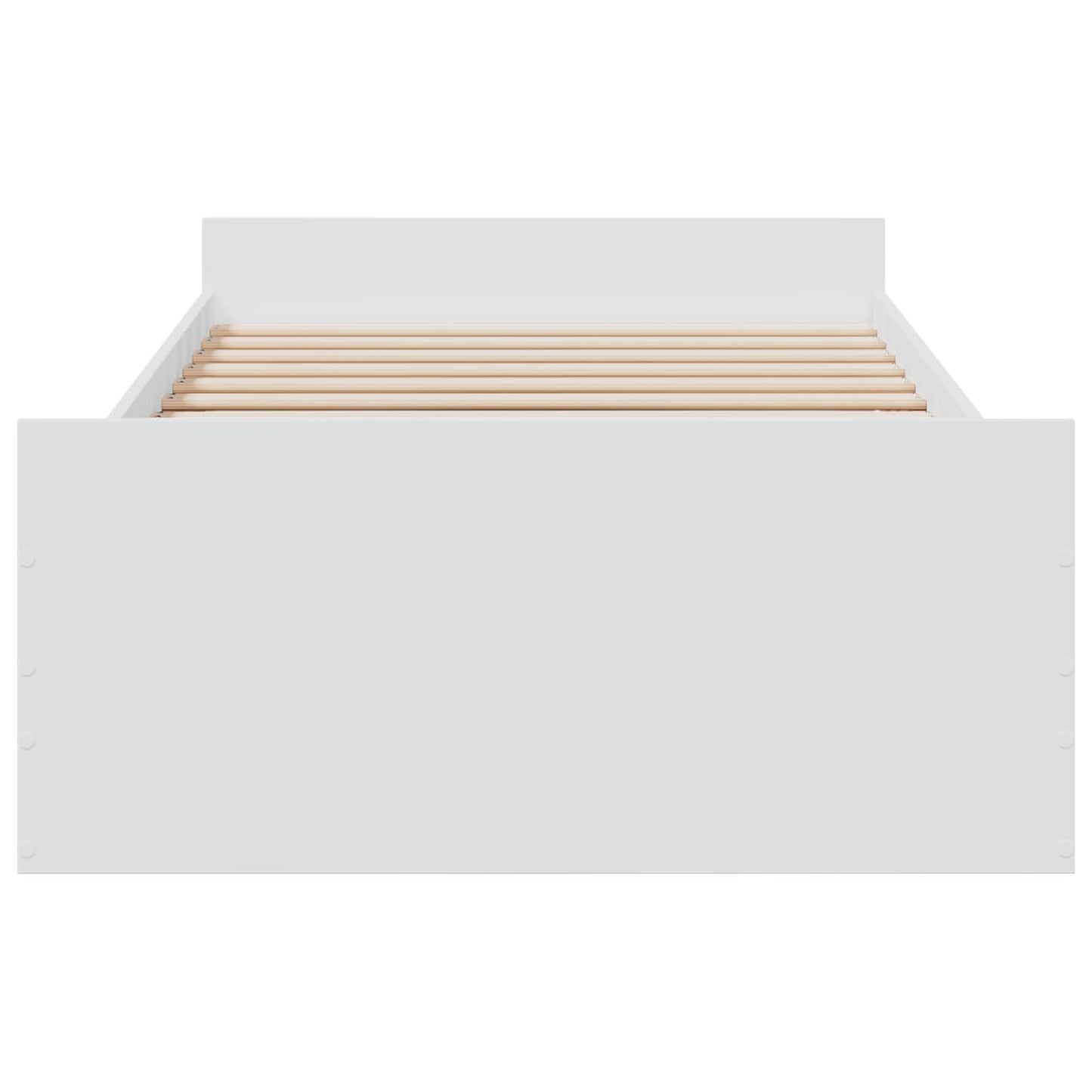 Bedframe met opslag met lade Wit 80 x 200 cm Bewerkt hout