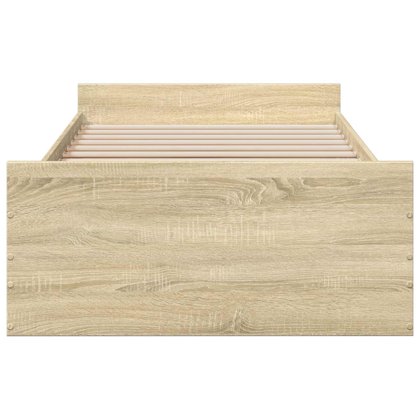Bedframe met opslag Sonoma Eiken 80 x 200 cm Bewerkt hout