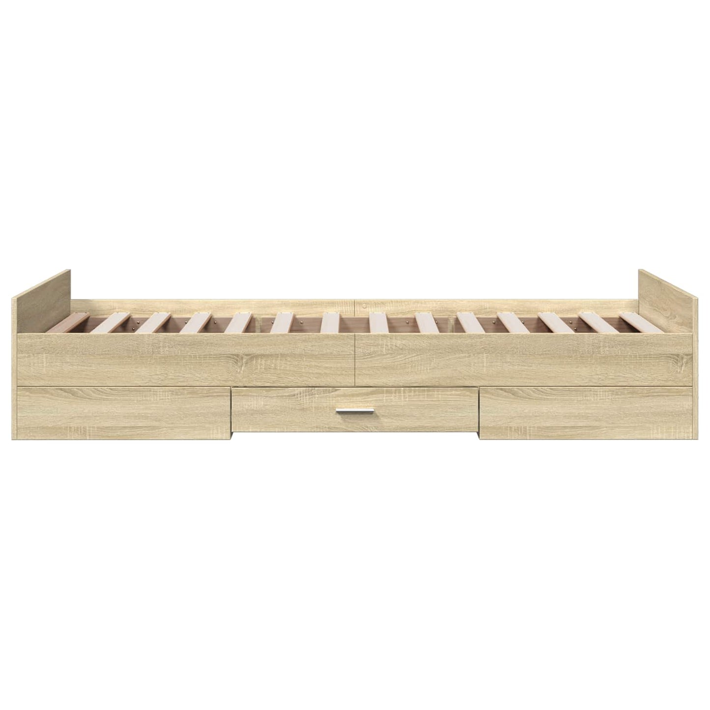 Bedframe met opslag Sonoma Eiken 80 x 200 cm Bewerkt hout