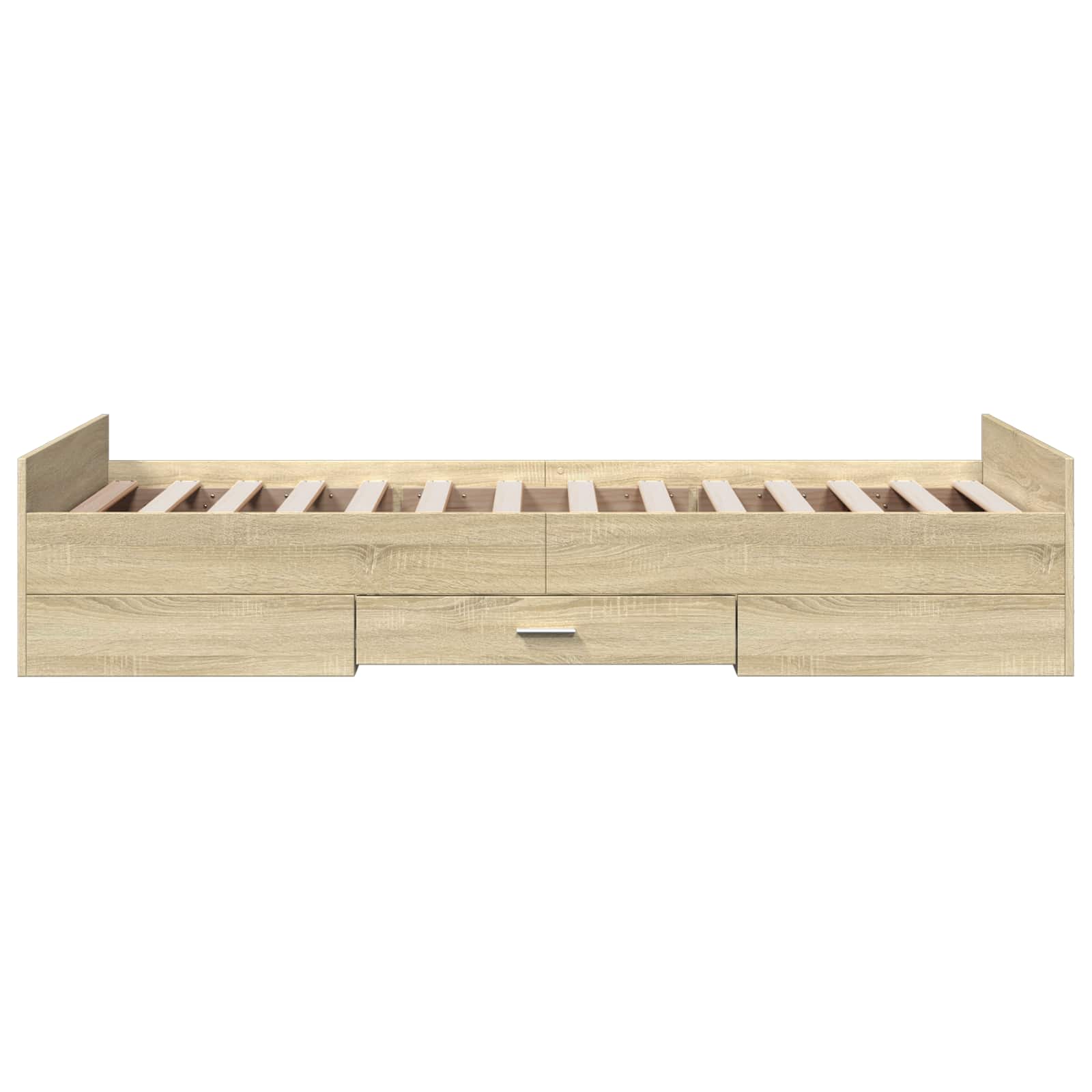Bedframe met opslag Sonoma Eiken 80 x 200 cm Bewerkt hout