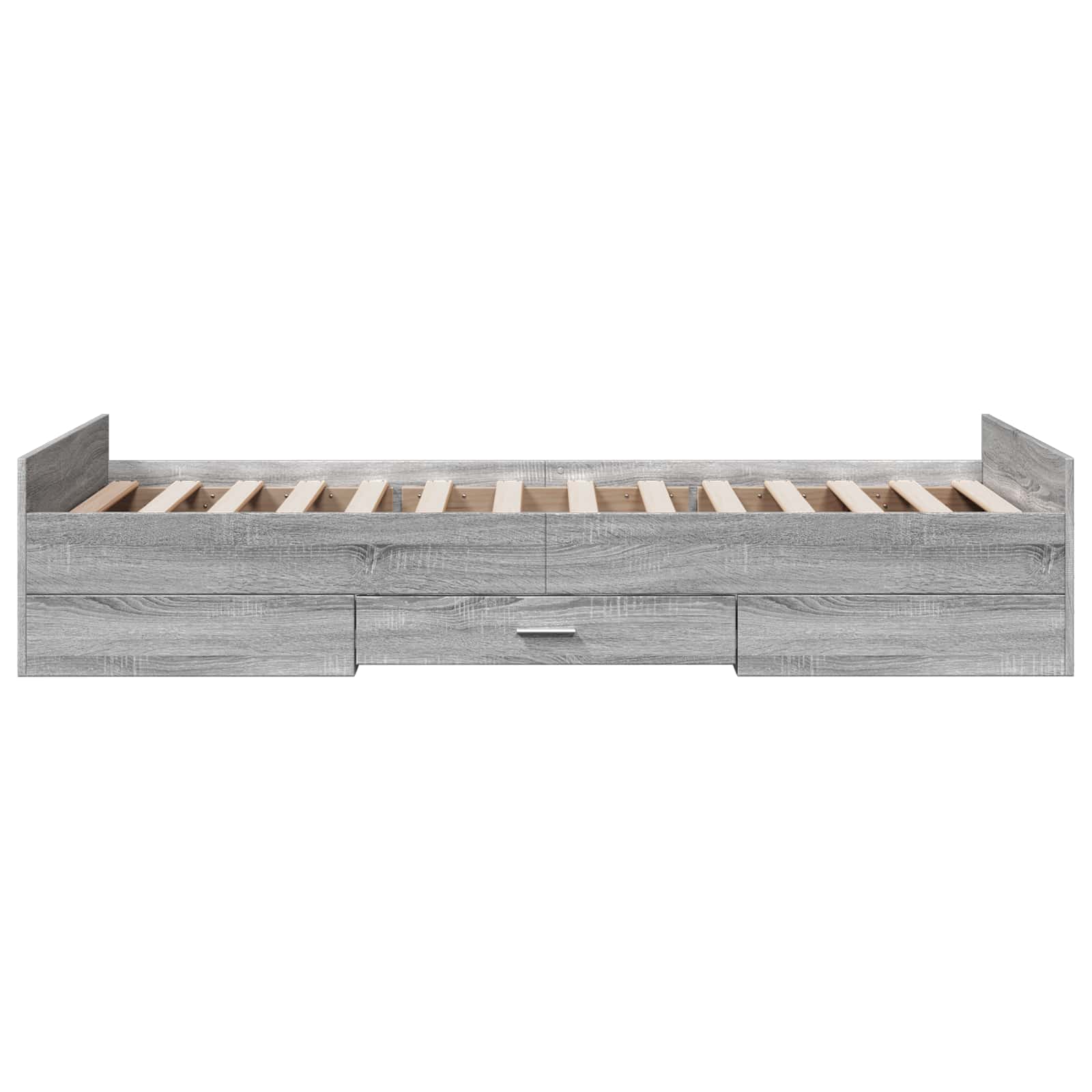Bedframe met opslag Grijs Sonoma 80 x 200 cm Bewerkt hout