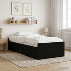 Bedframe met opslag Zwart eiken 80 x 200 cm Bewerkt hout