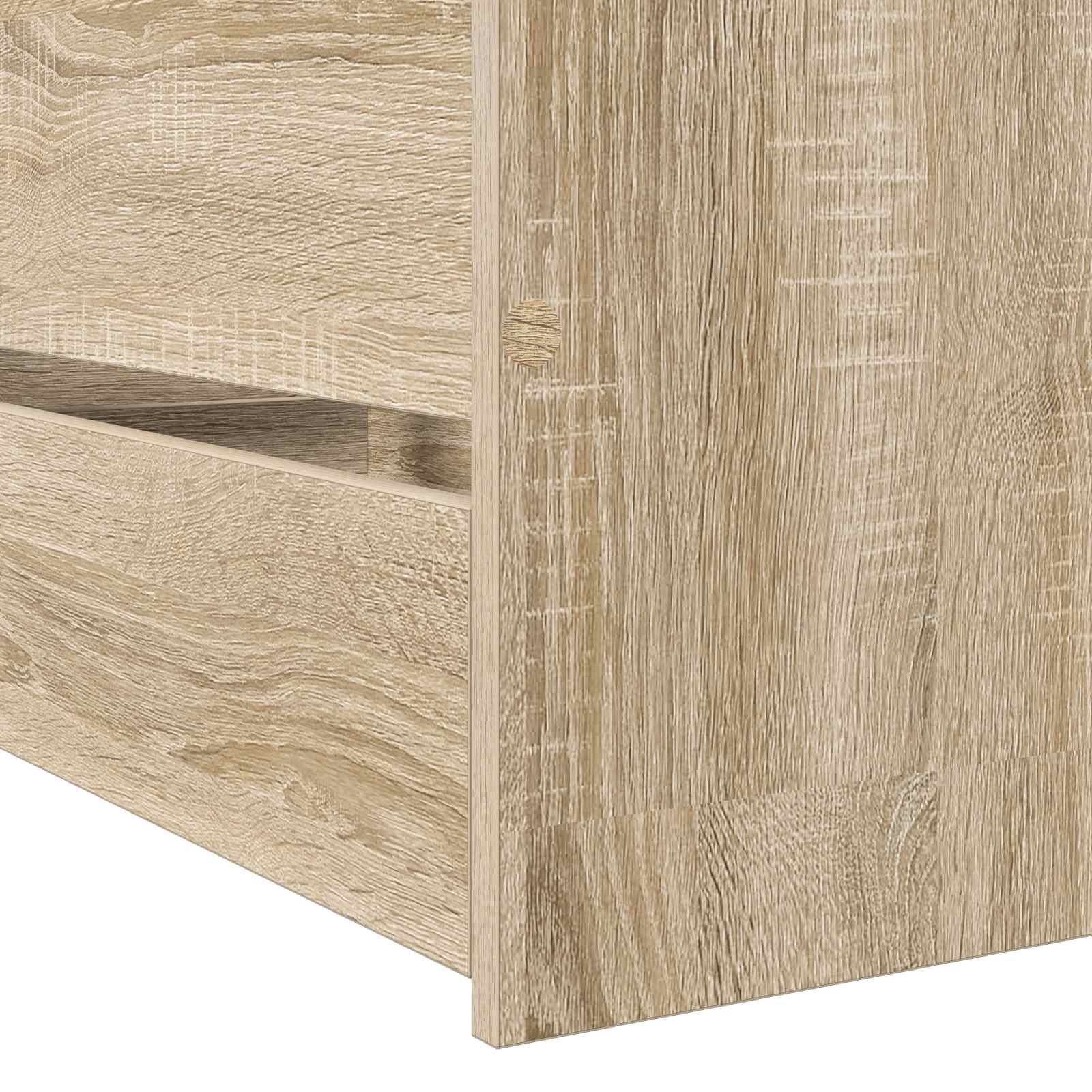 Bedframe met lade met hoofdeinde Sonoma Eiken Bewerkt hout