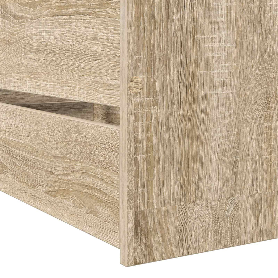 Bedframe met lade met hoofdeinde Sonoma Eiken Bewerkt hout