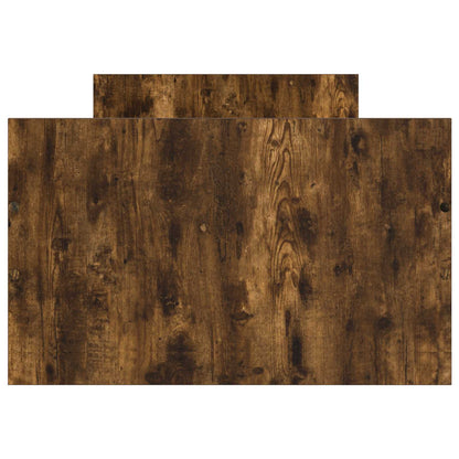 Bedframe met lade met hoofdeinde Gerookt eiken Bewerkt hout