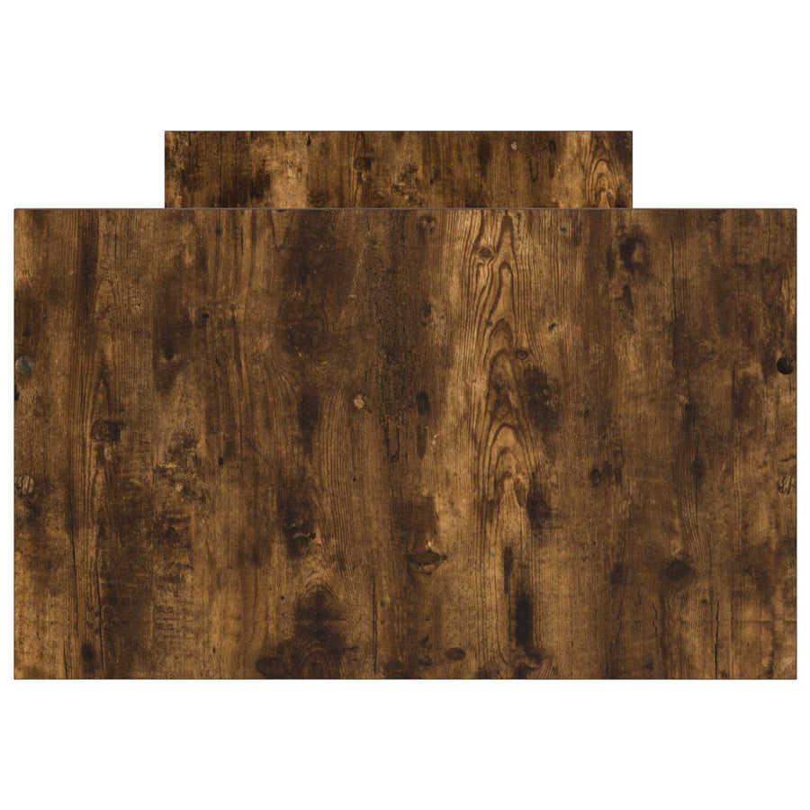 Bedframe met lade met hoofdeinde Gerookt eiken Bewerkt hout