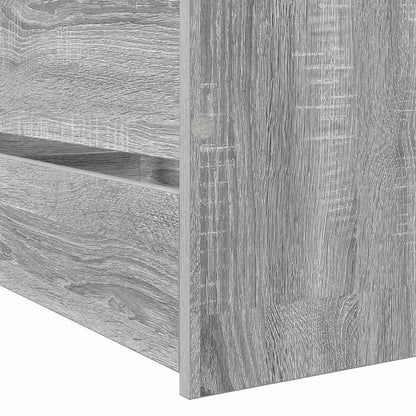 Bedframe met lade met hoofdeinde Grijs Sonoma Bewerkt hout
