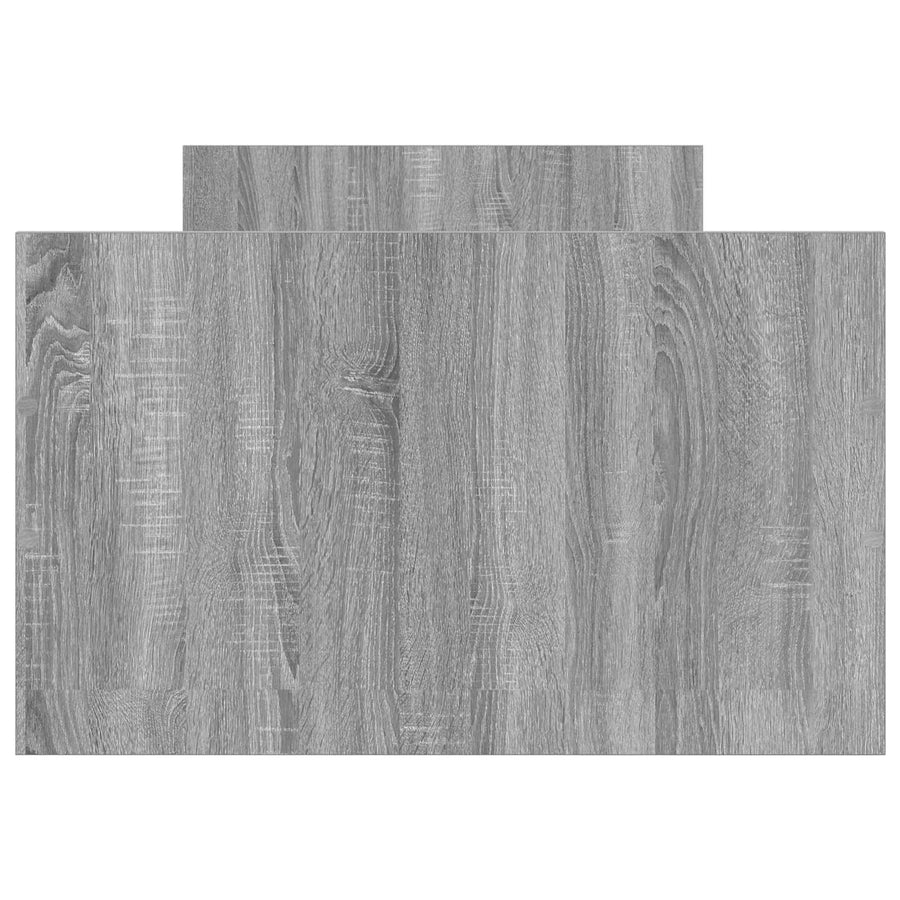 Bedframe met lade met hoofdeinde Grijs Sonoma Bewerkt hout