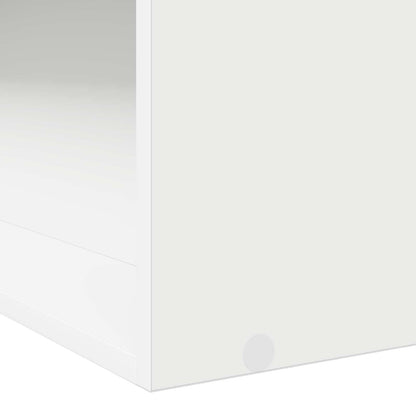 Bedframe met opslag met plank Wit 80 x 200 cm Bewerkt hout