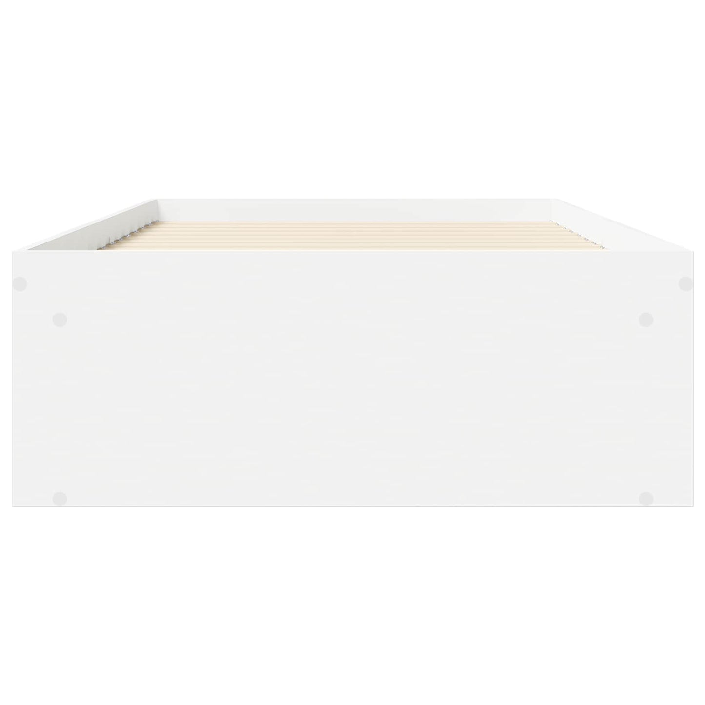 Bedframe met opslag met plank Wit 80 x 200 cm Bewerkt hout