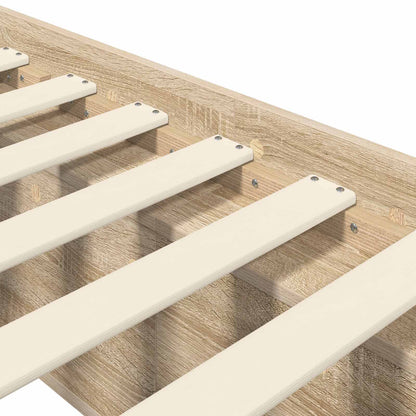 Bedframe met opslag Sonoma Eiken 80 x 200 cm Bewerkt hout