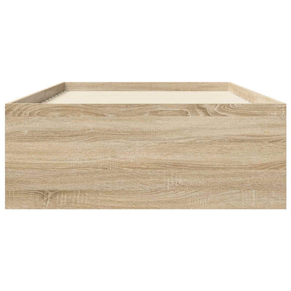 Bedframe met opslag Sonoma Eiken 80 x 200 cm Bewerkt hout