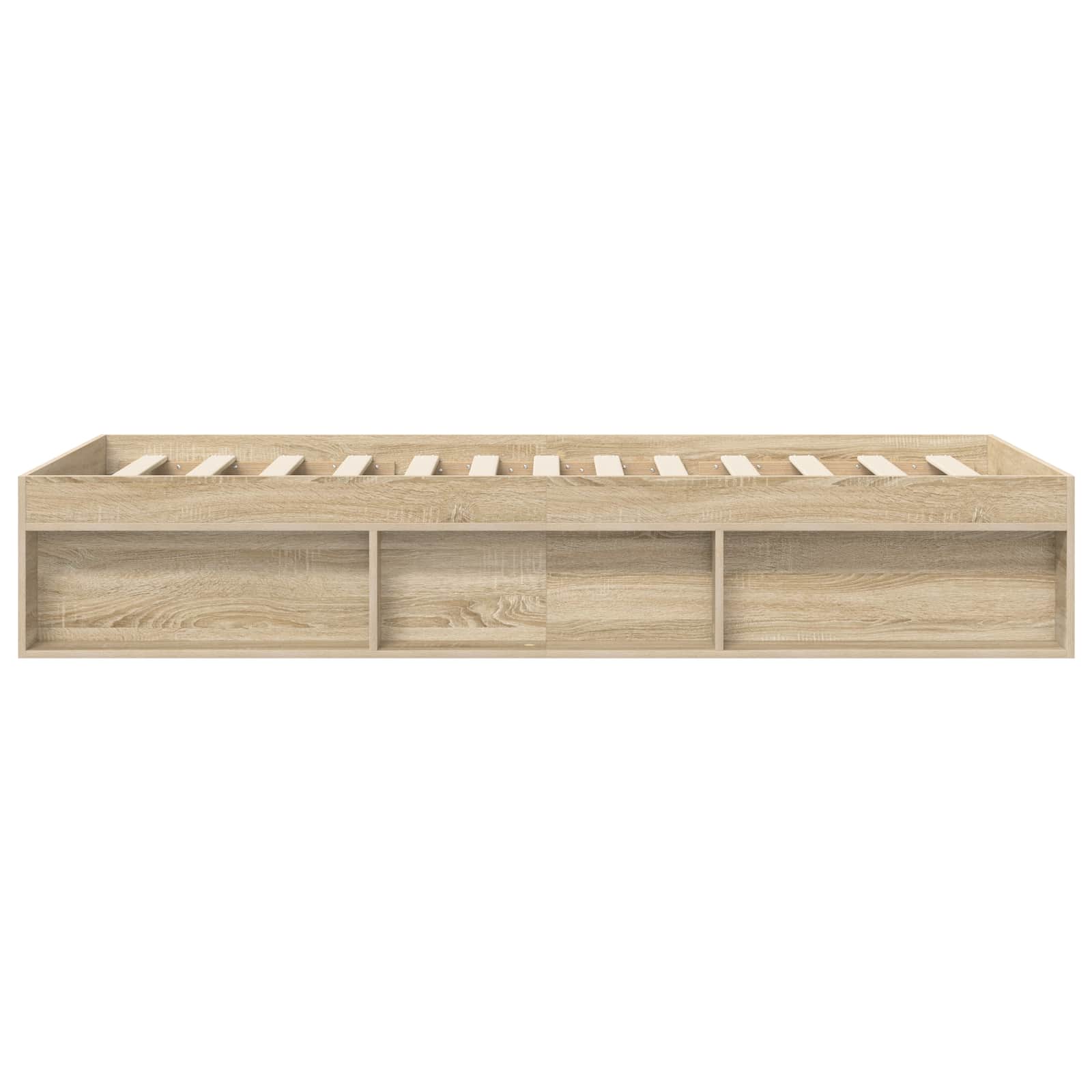 Bedframe met opslag Sonoma Eiken 80 x 200 cm Bewerkt hout
