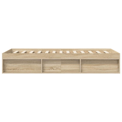 Bedframe met opslag Sonoma Eiken 80 x 200 cm Bewerkt hout