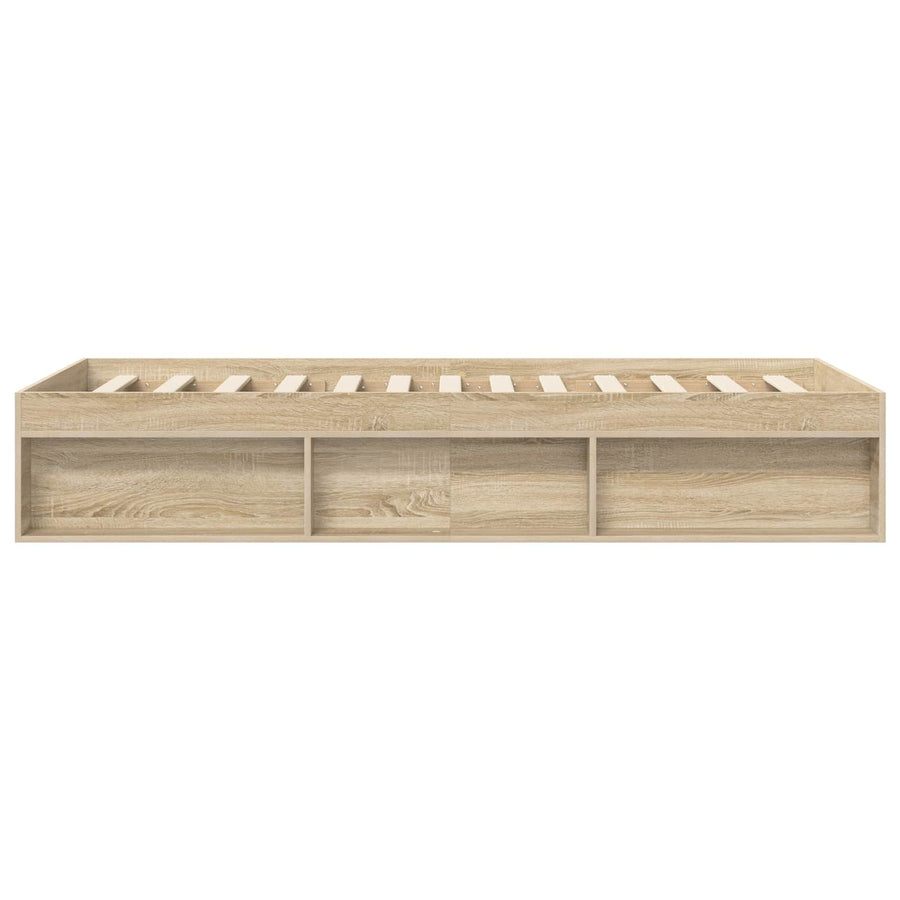Bedframe met opslag Sonoma Eiken 80 x 200 cm Bewerkt hout