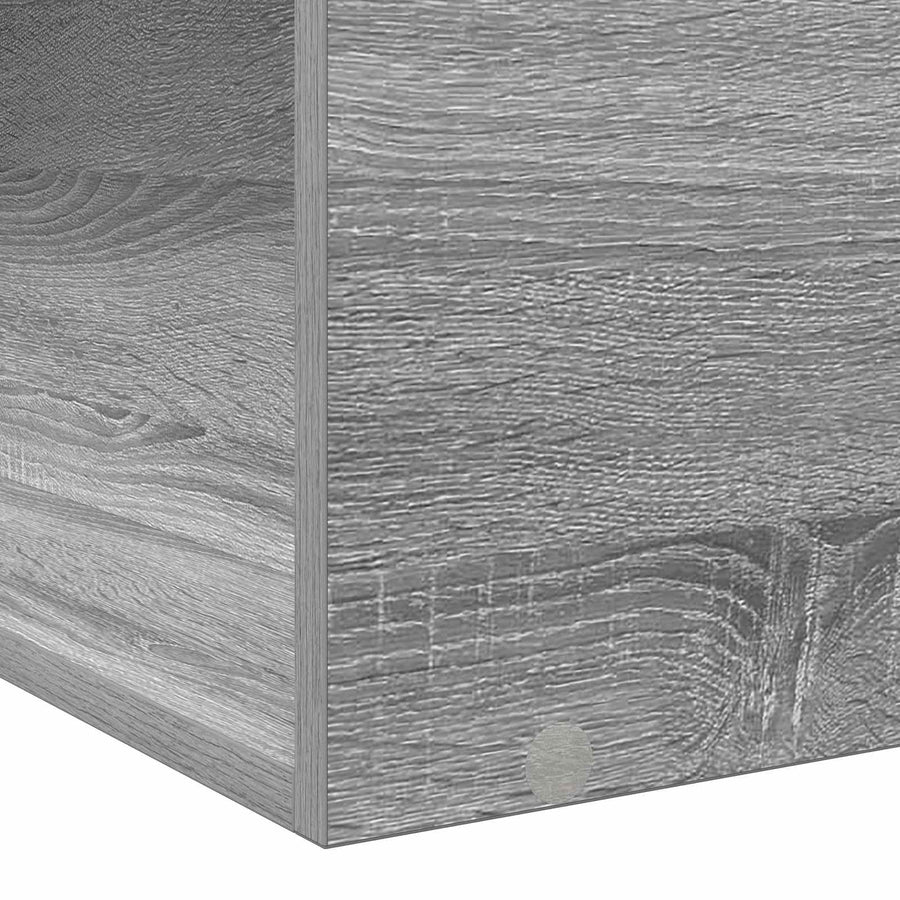 Bedframe met opslag Grijs Sonoma 80 x 200 cm Bewerkt hout