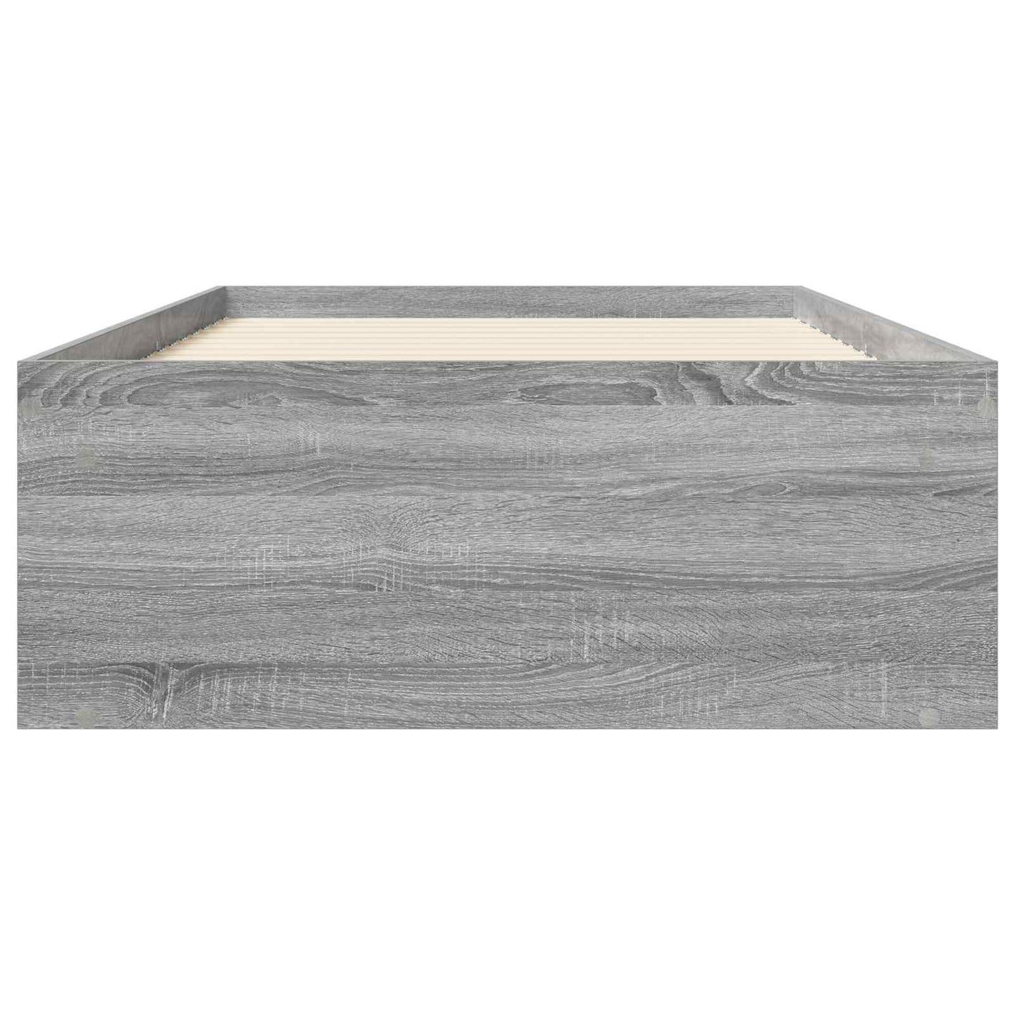 Bedframe met opslag Grijs Sonoma 80 x 200 cm Bewerkt hout