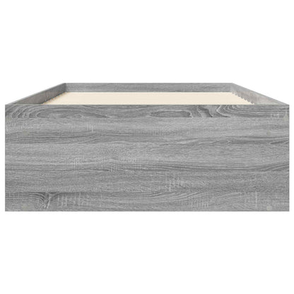 Bedframe met opslag Grijs Sonoma 80 x 200 cm Bewerkt hout