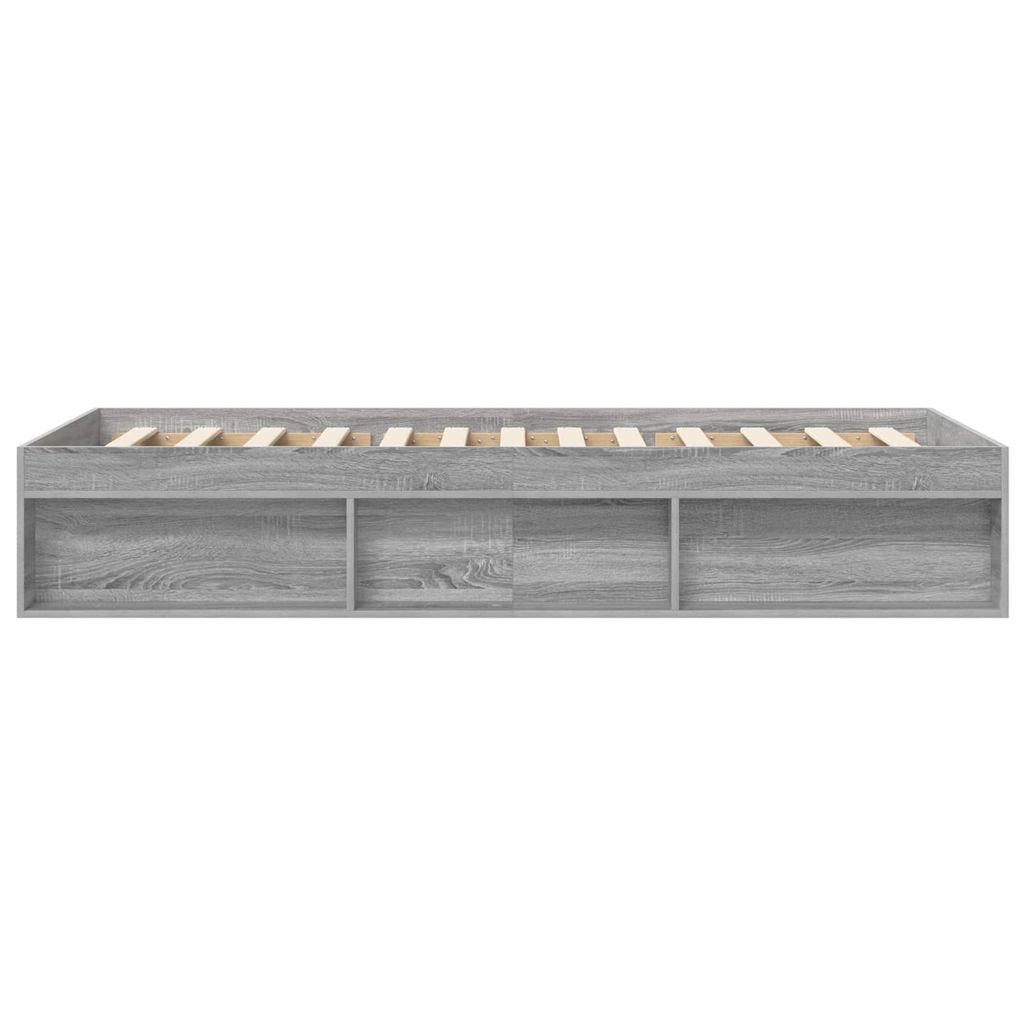 Bedframe met opslag Grijs Sonoma 80 x 200 cm Bewerkt hout