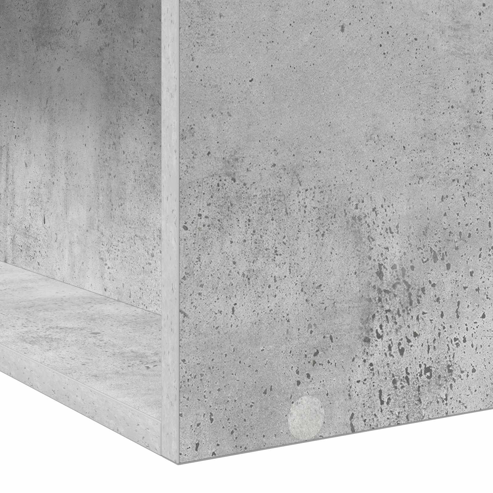 Bedframe met opslag Betongrijs 80 x 200 cm Bewerkt hout