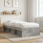 Bedframe met opslag Betongrijs 80 x 200 cm Bewerkt hout