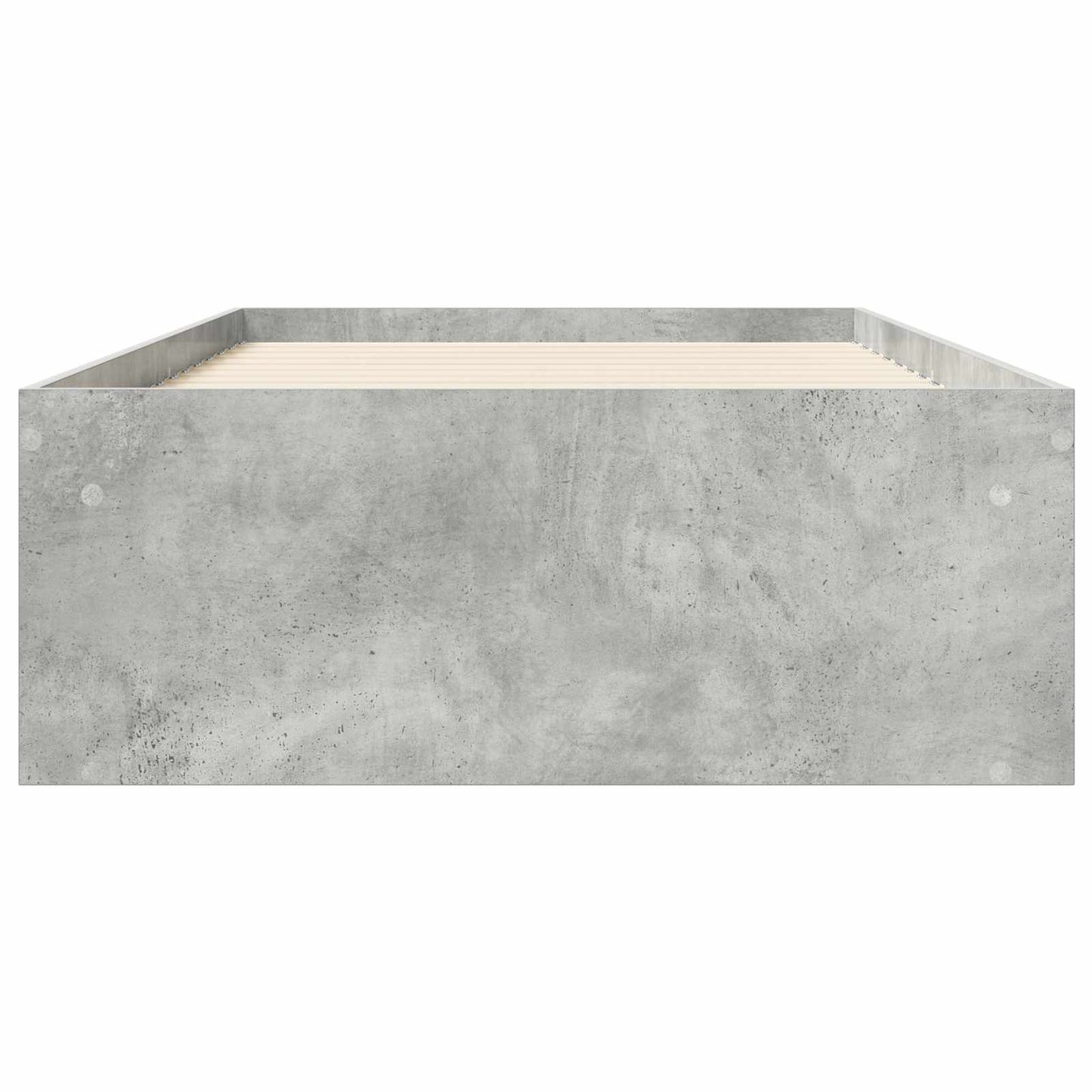 Bedframe met opslag Betongrijs 80 x 200 cm Bewerkt hout