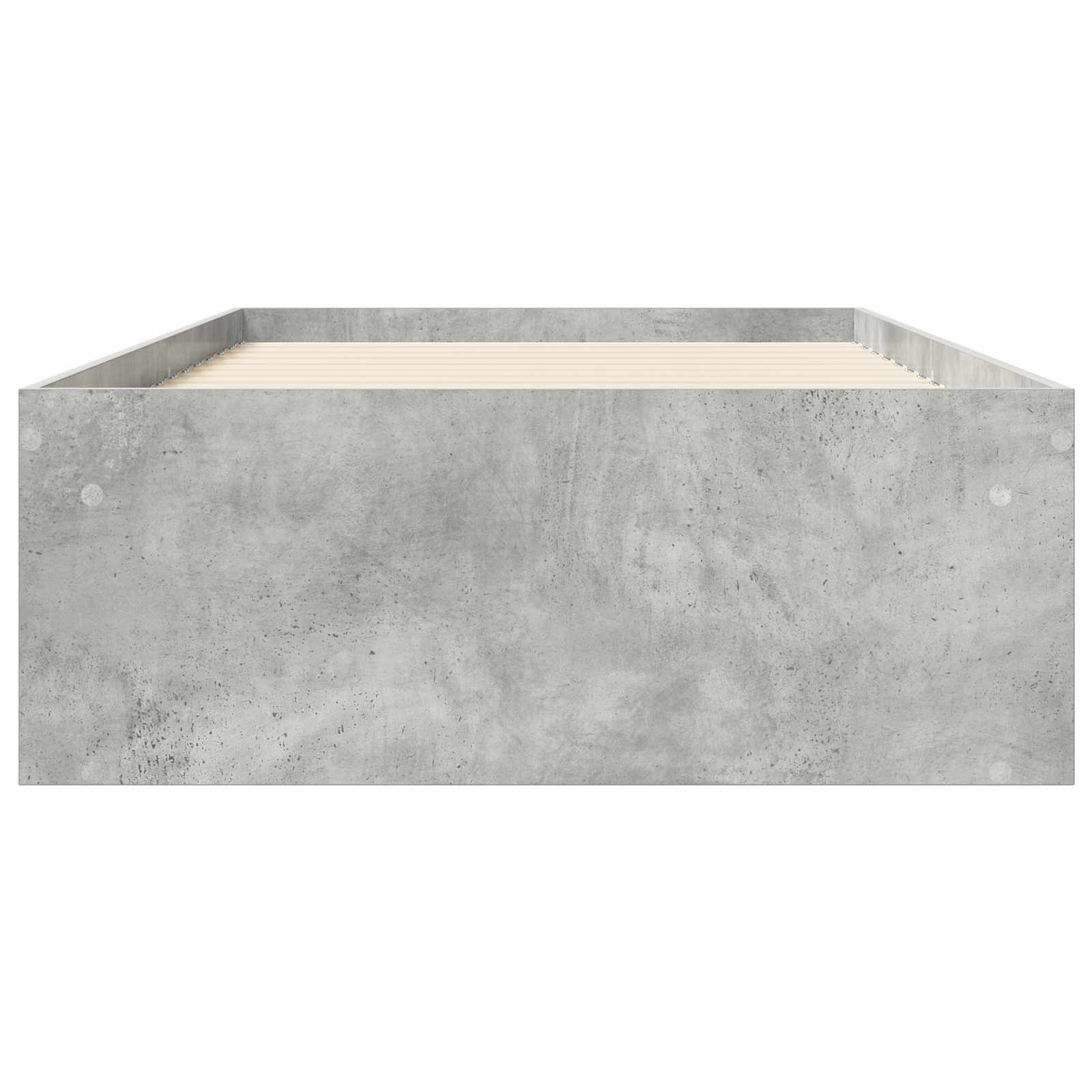 Bedframe met opslag Betongrijs 80 x 200 cm Bewerkt hout