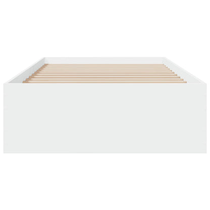 Bedframe met lade met opslag Wit Bewerkt hout