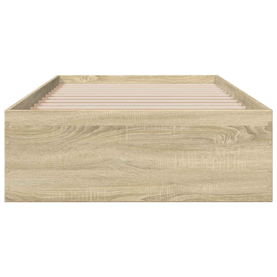 Bedframe met lade met opslag Sonoma Eiken Bewerkt hout