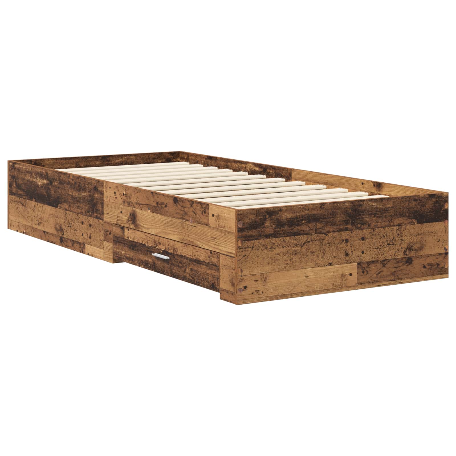 Bedframe met lade met opslag Oud hout Bewerkt hout