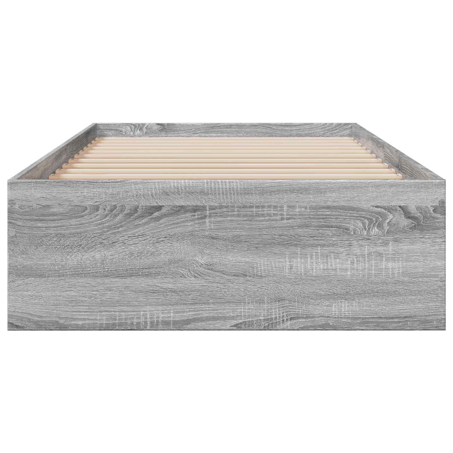 Bedframe met lade met opslag Grijs Sonoma Bewerkt hout