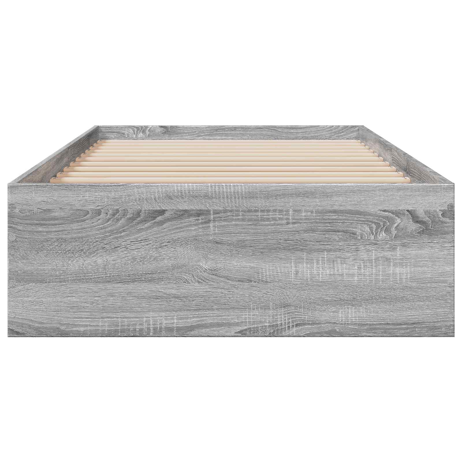 Bedframe met lade met opslag Grijs Sonoma Bewerkt hout
