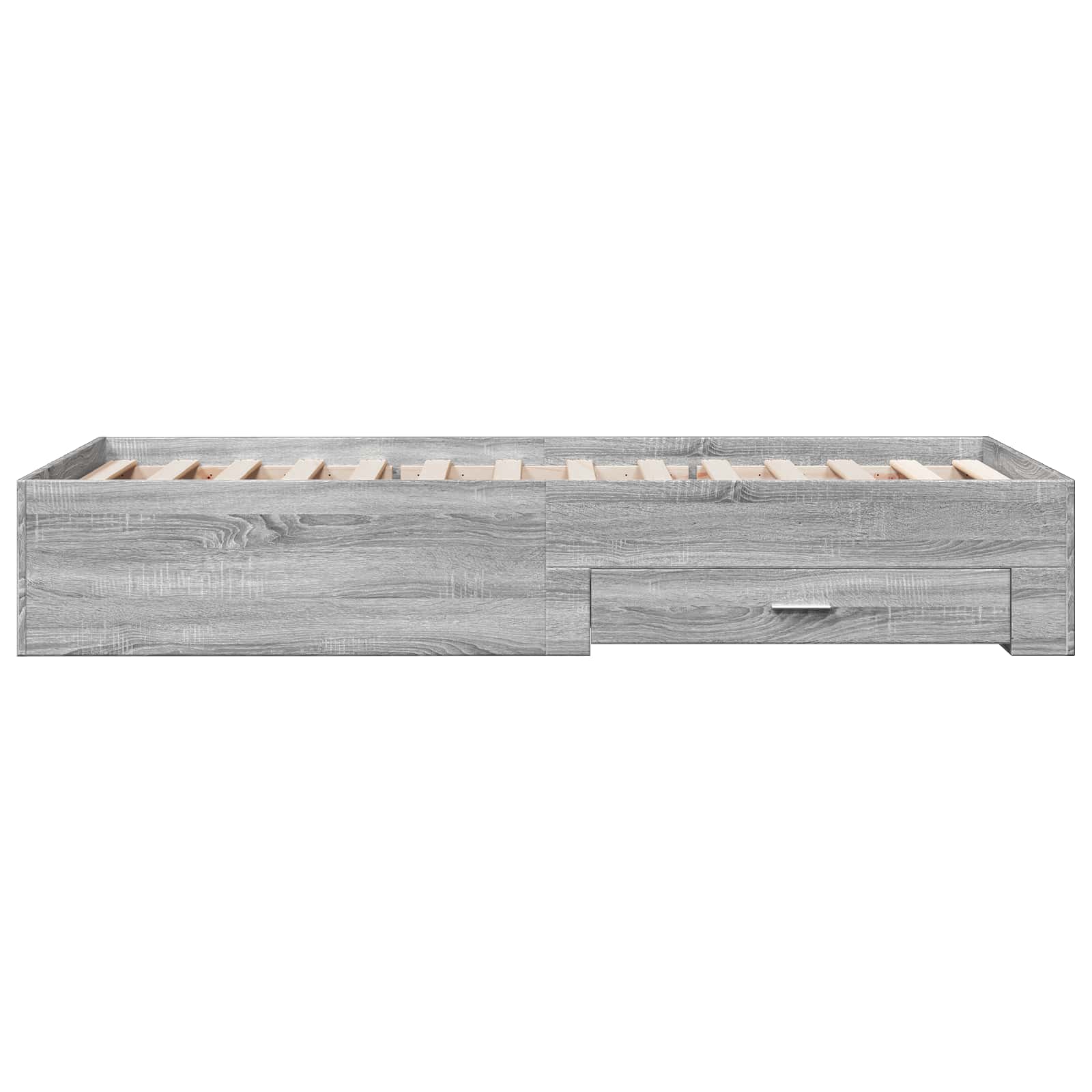 Bedframe met lade met opslag Grijs Sonoma Bewerkt hout
