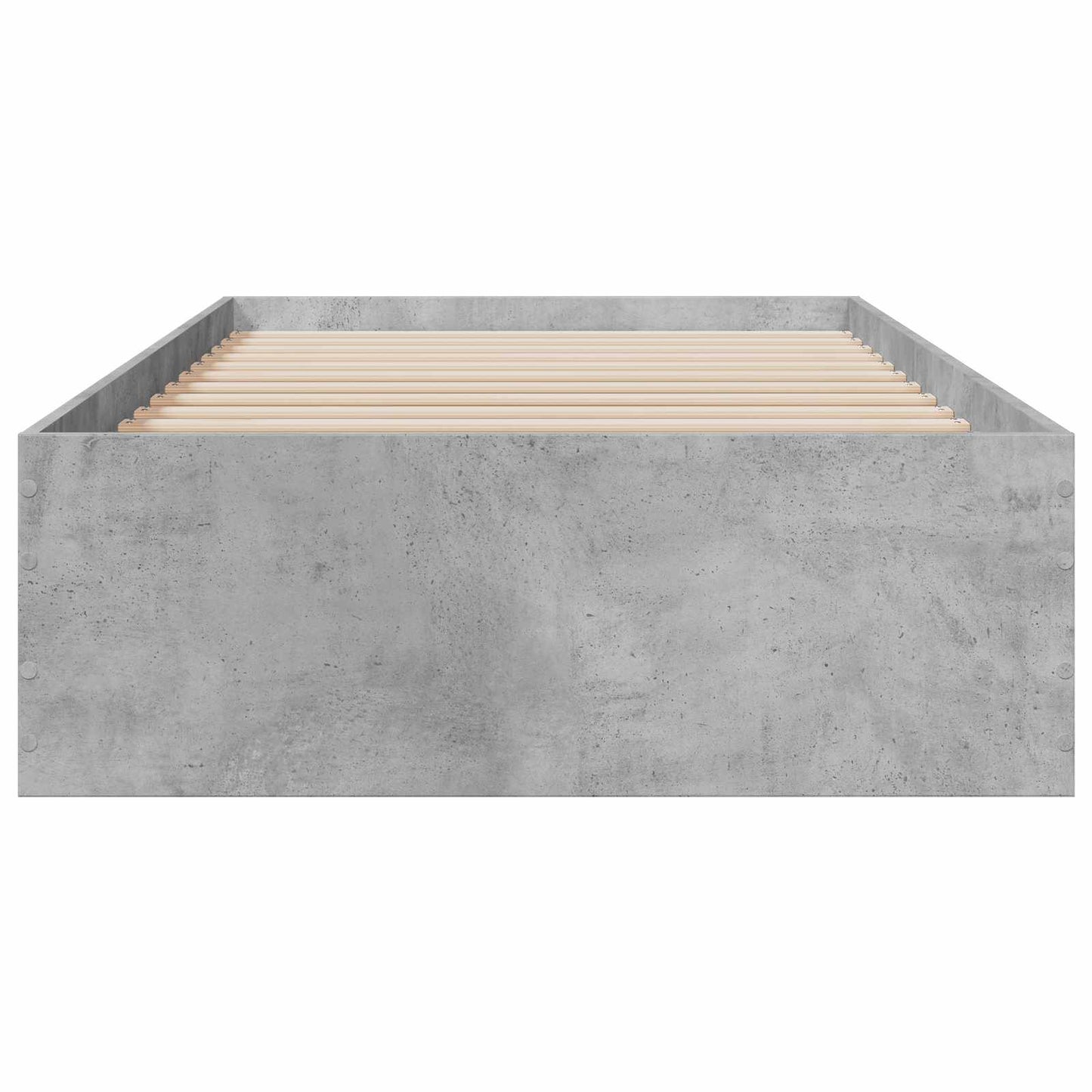 Bedframe met lade met opslag Betongrijs Bewerkt hout