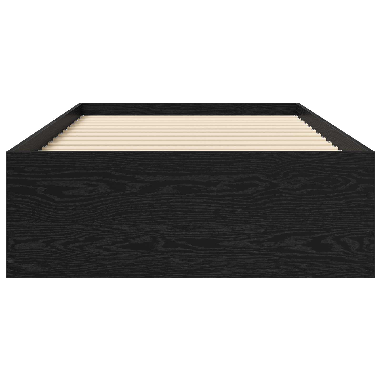 Bedframe met lade met opslag Zwart eiken Bewerkt hout