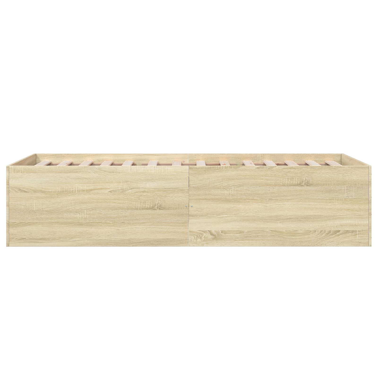 Vloerbedframe Sonoma Eiken 80 x 200 cm Bewerkt hout