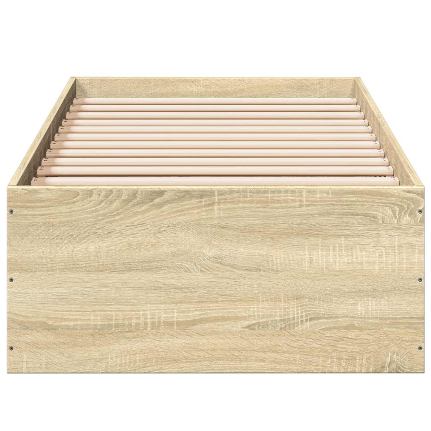 Vloerbedframe Sonoma Eiken 80 x 200 cm Bewerkt hout