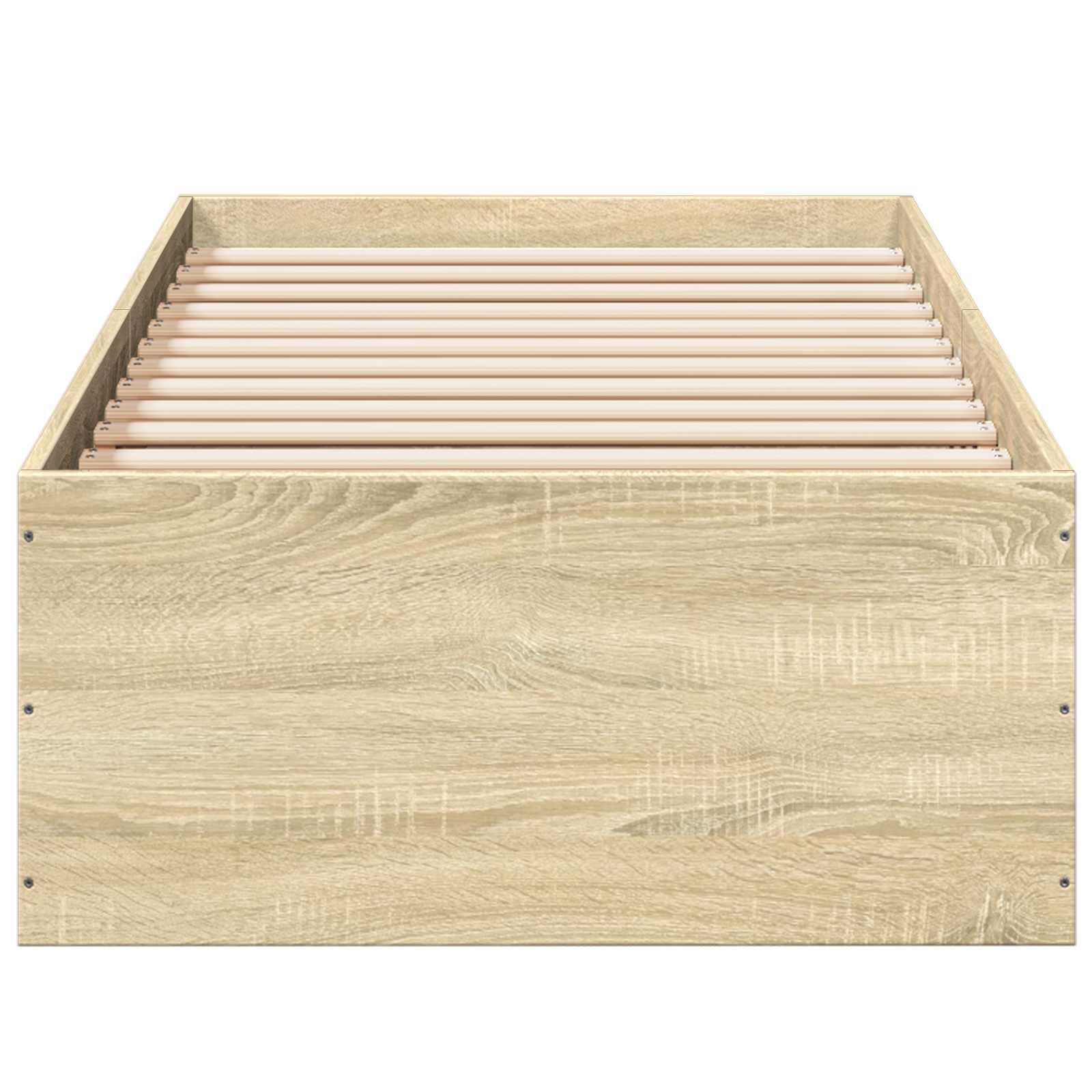 Vloerbedframe Sonoma Eiken 80 x 200 cm Bewerkt hout